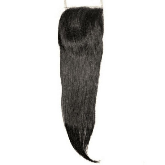 silky straight closure 4"x4" trans