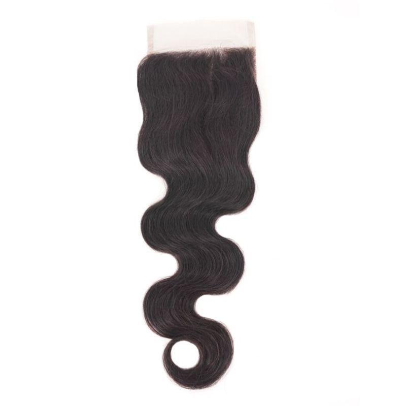 Raw 4x4 Transparent Body Wave Closure