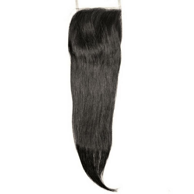 raw silky straight closure 4"x4" trans