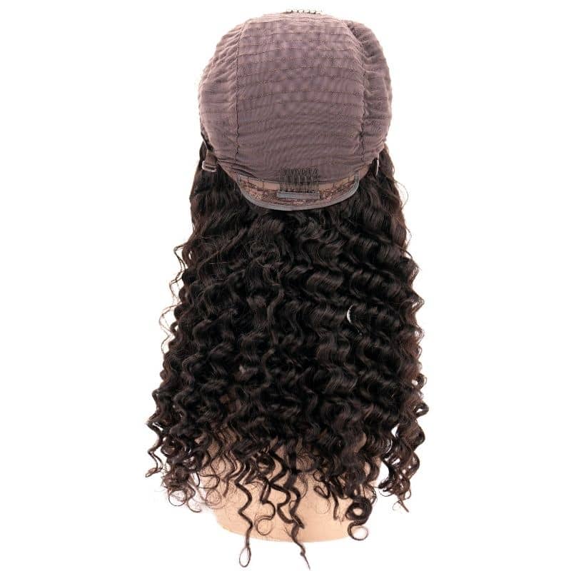 deep wave HD closure wig back cap