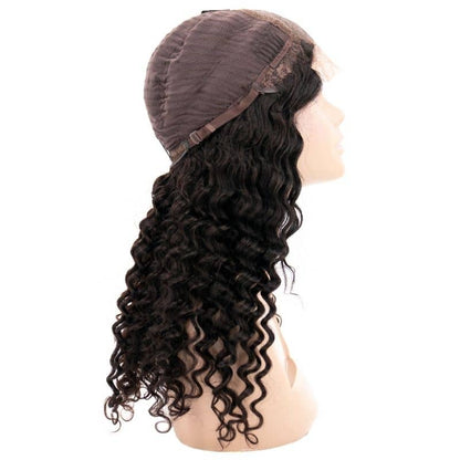 deep wave transparent closure wig side cap