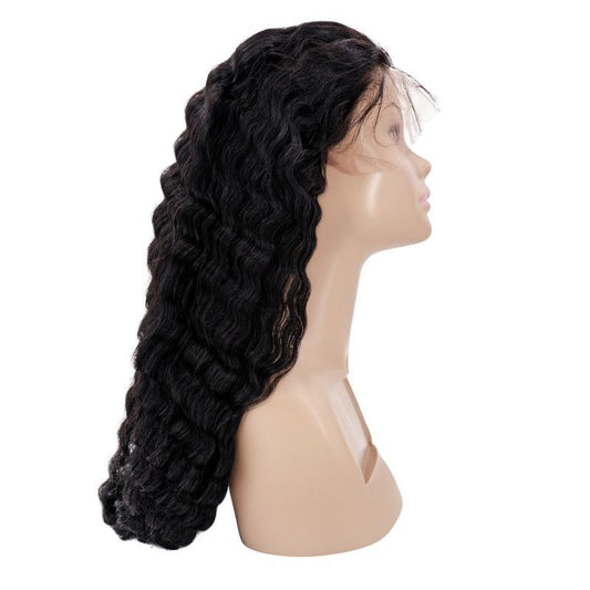 Side 13X4 Deep Wave transparent Lace Wigs