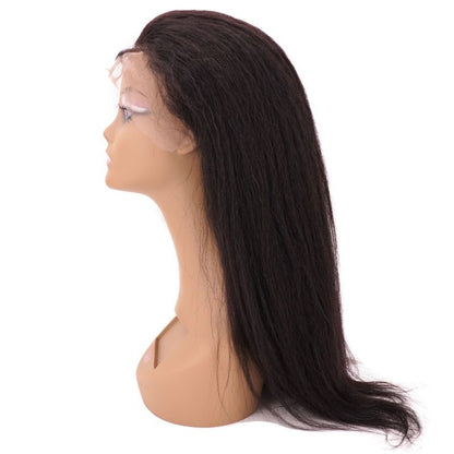 Kinky Straight Transparent Lace Front Wig side