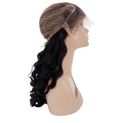 Loose Wave Transparent Lace Front wig inside