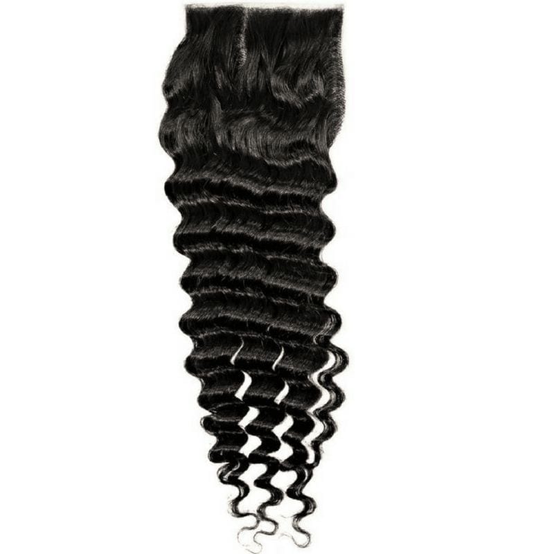 raw deep wave transparent lace closure