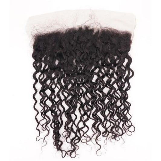 raw 13"X4" Italian Curl Transparent Lace Frontal