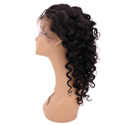 13X4 Latin Wave Transparent Lace Front side