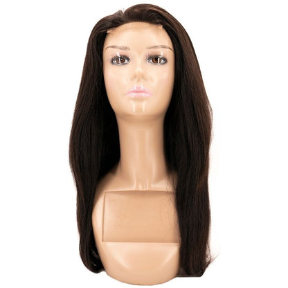 silky straight transparent closure wig 